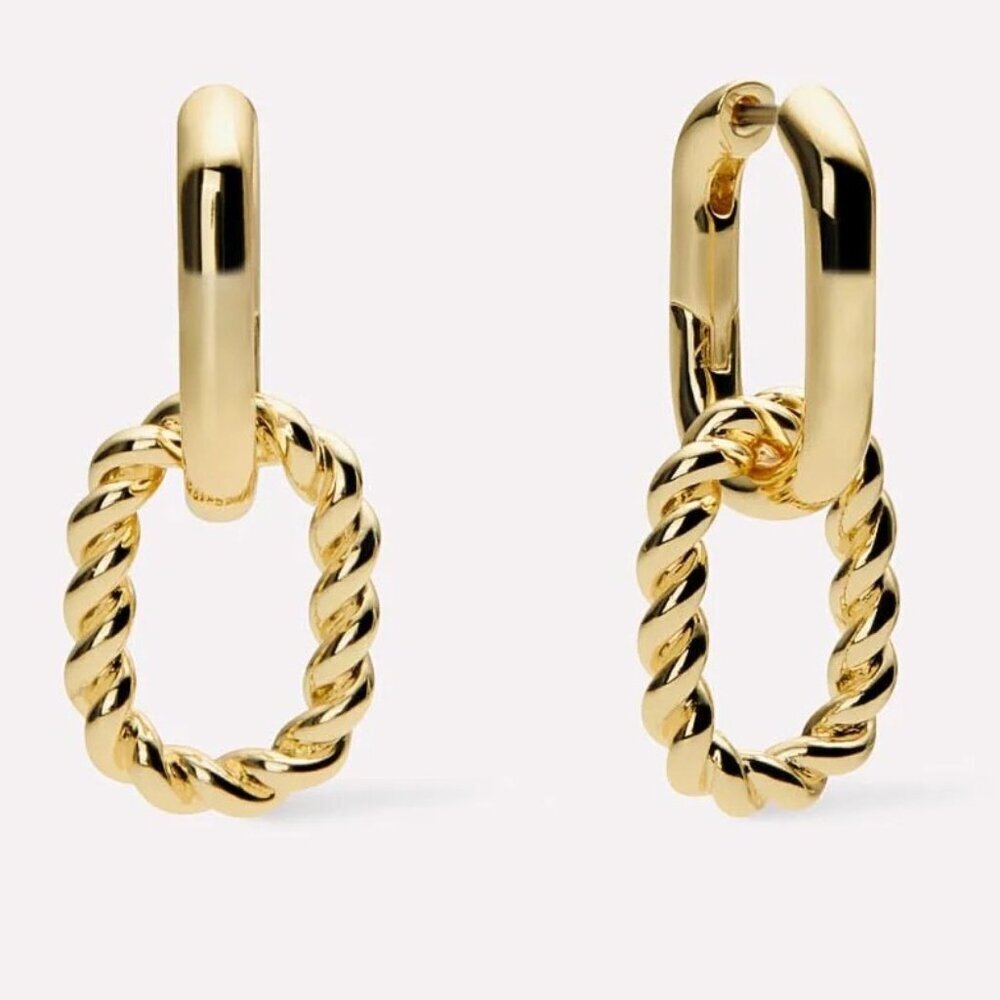NEW Ana Luisa Ash Double Double Hoop Earrings